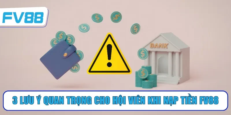 3 lưu ý quan trọng cho hội viên khi nạp tiền FV88