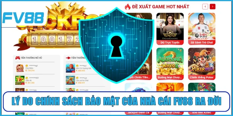 Lý do chính sách bảo mật của nhà cái FV88 ra đời